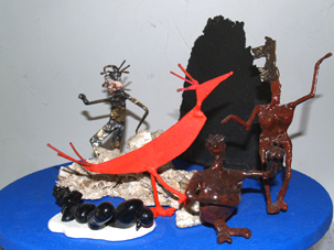 Bain de soleil sur la banquise.